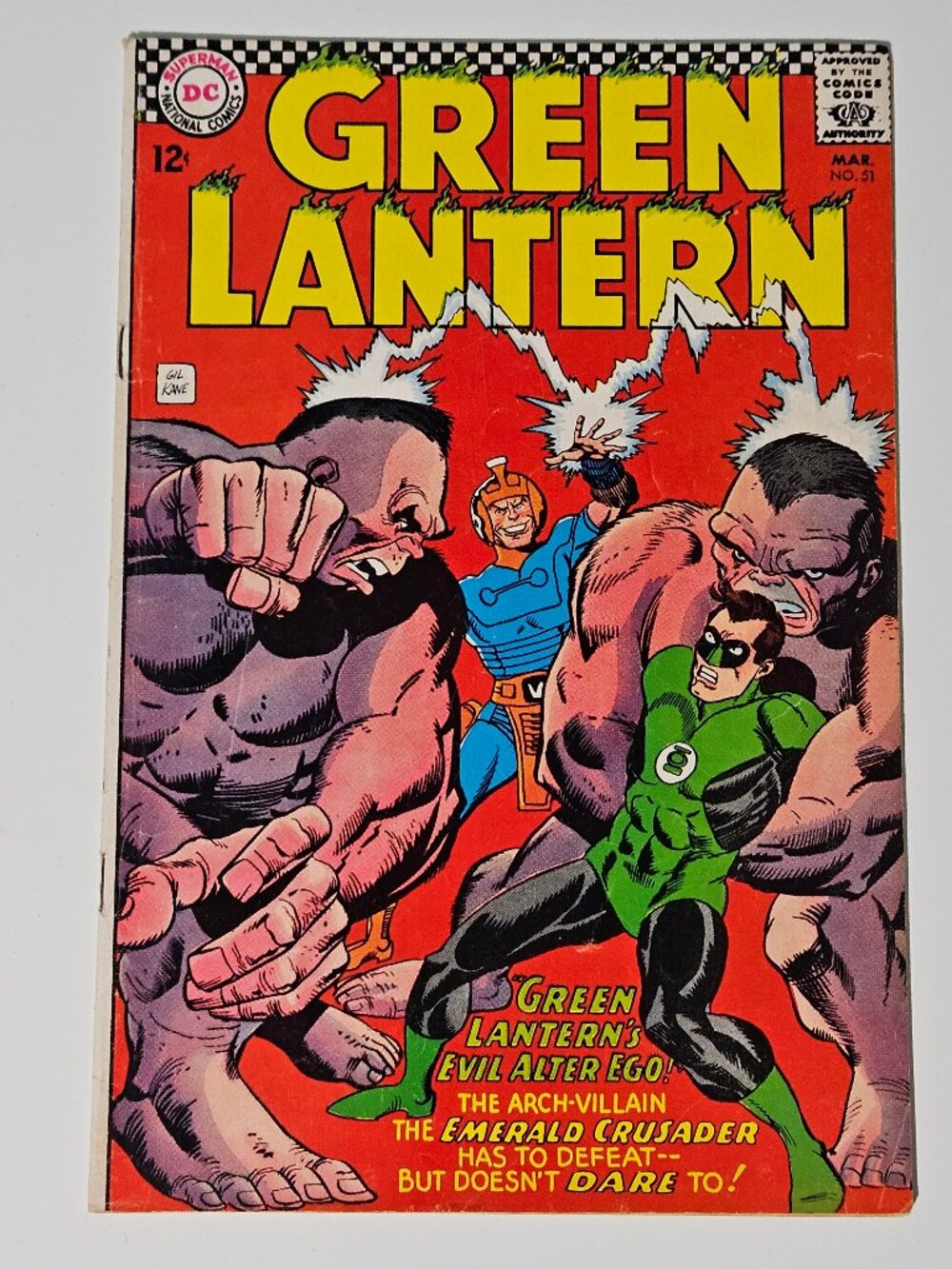 Green Lantern #51 (DC Comics, 1967) Silver Age Hal Jordan Gil Kane John Broome